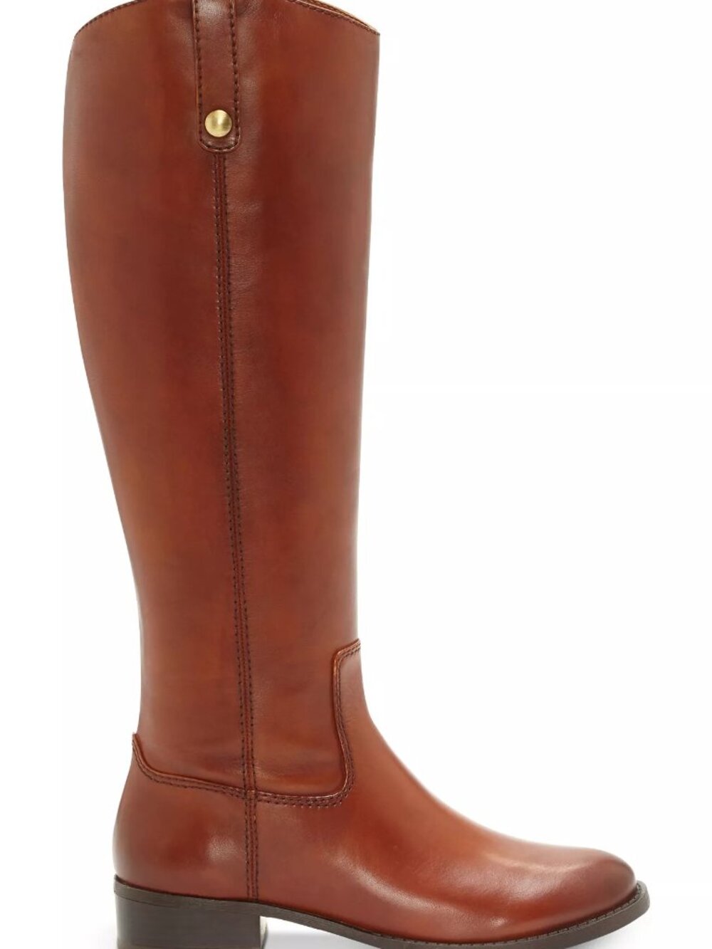 #57 INC Womens Brown Round Toe Zip-up Leather Boots 8